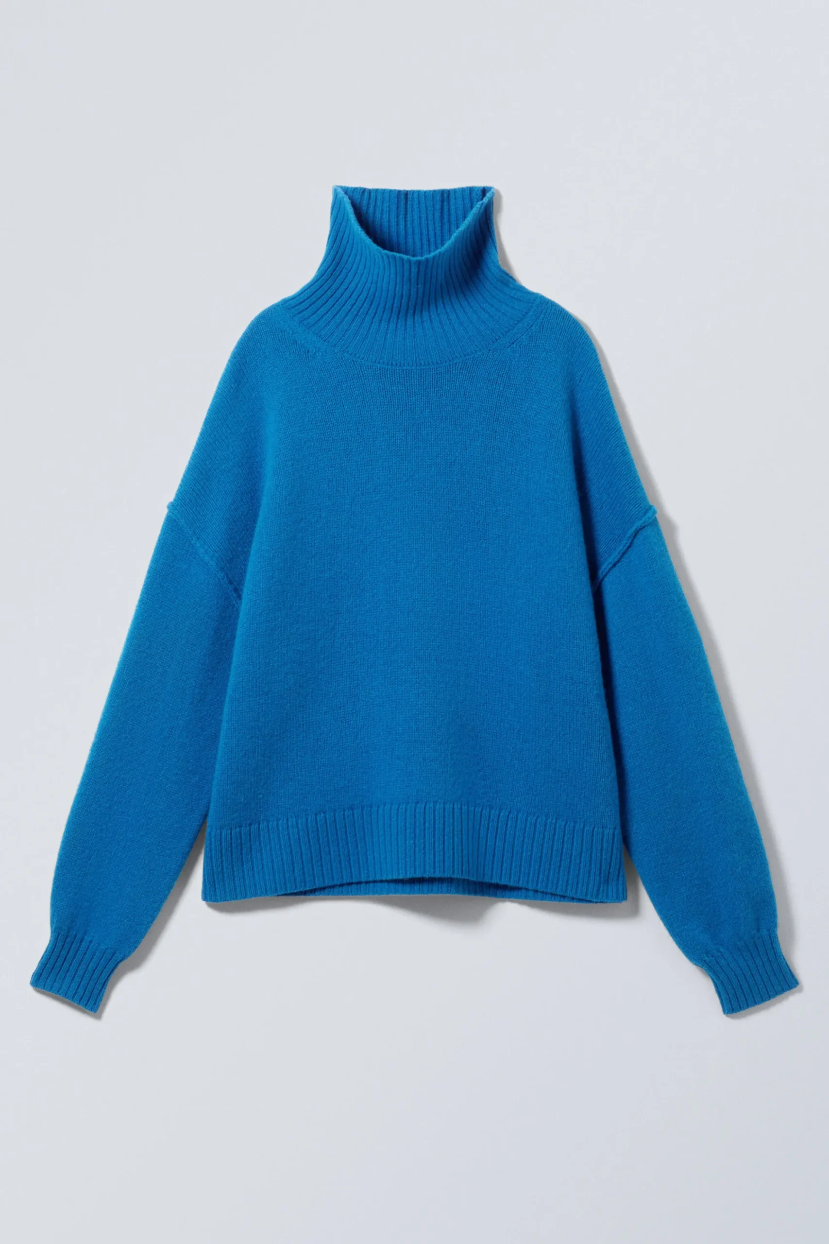 Weekday WOOL TURTLENECK SWEATER bright blue Discount
