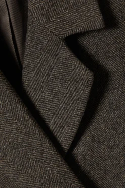 Weekday WOOL-BLEND HERRINGBONE BLAZER brown/grey Shop